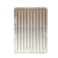 Aiguilles d'acupuncture à usage unique avec poignée en cuivre et feuille d'aluminium