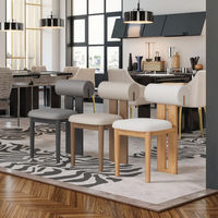 Chaises de salle à manger en bois massif, style rétro moderne, design nordique minimaliste, chaises décontractées pour hôtel et restaurant