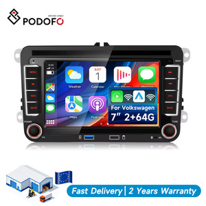Autoradio Android Podofo Double Din 7'' 2+64 Go avec CarPlay/Android Auto/BT/WiFi/GPS, double USB pour VW/Seat/Skoda/Golf/Polo - Product Image 1