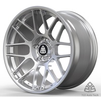 722auto Nouvelles jantes de course en alliage d'aluminium forgé haute performance 17-22 pouces ARC-8 Design concave argent brossé