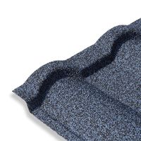 Tuile de toiture moderne anti-corrosion revêtue de pierre, longue durée de vie, tôle de toiture en Aluzinc pour hôtels et entrepôts, vente en gros