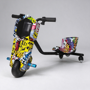 Patinete de Derrape de 3 Ruedas con Luces LED, Autonomía de 10 a 15 km, para Adolescentes, Diversión al Aire Libre - Product Image 1