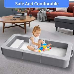 बच्चों और बच्चों के लिए नया पेटेंट सॉफ्ट सेफ डिज़ाइन पोर्टेबल किड ट्रैवल बेड फोल्डिंग टॉडलर फ्लोर बेड - Product Image 4