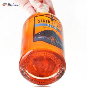 Bottiglie di vetro da 1000ML per liquore Whisky Vodka bottiglia serigrafata per bocca bottiglia alcolica 750ml - Product Image 4