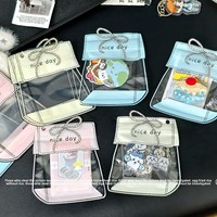 Pochette à fermeture éclair transparente anti-oxydation épaissie, forme classique personnalisée, sac en plastique refermable pour papeterie
