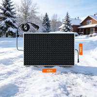 MEGA YUNENG Tapis chauffant pour dégivrage de neige 20 x 60 pouces, bandes réfléchissantes, antidérapant, chauffage pour allée extérieure, 110V 450W, garantie 1 an