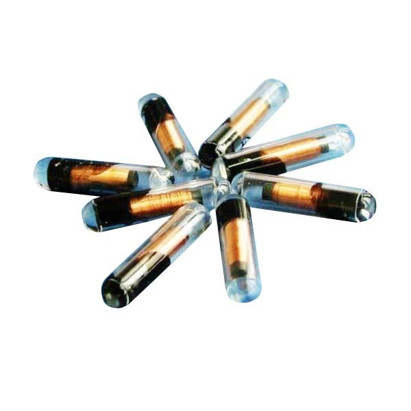 Programmable Iso14443A Animals Tracking Nfc Led Rfid Glass Tube Tag Animal Rfid Microchip With Syringe