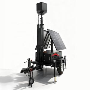 Rimorchio con Telecamera Solare e 2 <span class=keywords><strong>Pannelli</strong></span> <span class=keywords><strong>Solari</strong></span> Pieghevoli Rotanti per Aree Fuori Rete - Product Image 5