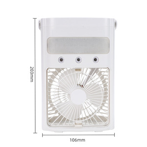Usb Mini Desktop Air Cooler With Spray Cooling Humidification Quiet Operation Soft Light 700Ml Water Tank - Product Image 2