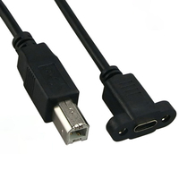 Câble de charge et de données USB-A vers USB-B 2.0 plaqué or, blindage tressé en cuivre pur, pour imprimante, appareil photo, ordinateur