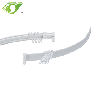 JNS sağlanan sıcak satıyor bükülebilir perde parça rayları <span class=keywords><strong>PVC</strong></span> evrensel perde parça Gliders fabrika yapımı - Product Image 4