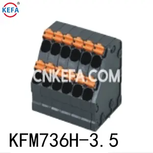 Haute qualité KFM736H-3.5 /5.0mm pas 2 broches 300v 9a 22-16AWG PCB ressort bornier connecteur