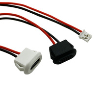 Connecteur USB étanche de type USB-C à 2 broches Compression directe Base femelle Prise femelle Interface de chargement