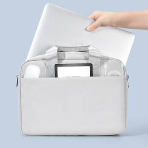 Sac à main pour ordinateur <span class=keywords><strong>portable</strong></span> 16 <span class=keywords><strong>17</strong></span> <span class=keywords><strong>pouces</strong></span>, grande capacité, étanche, respirant, compatible avec MacBook/<span class=keywords><strong>HP</strong></span>/LG/Dell - Product Image 4