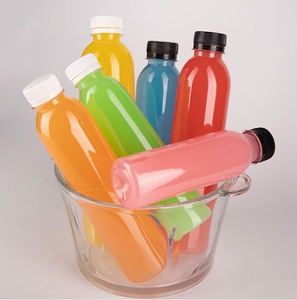 Joint de bouchon à vis de bouteille de boisson en <span class=keywords><strong>plastique</strong></span> PET 250ml/500ml personnalisable pour thé soda avec impression de logo personnalisé 16 oz <span class=keywords><strong>1L</strong></span> - Product Image 2
