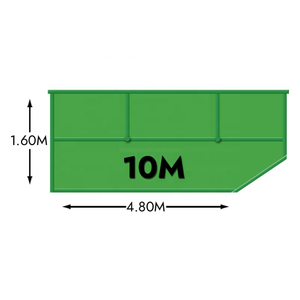Cubo de chatarra de acero apilable para exteriores de 10 CBM, contenedores de elevación de cadena de Residuos Industriales, contenedores de salto de Parte superior abierta con tolva - Product Image 1