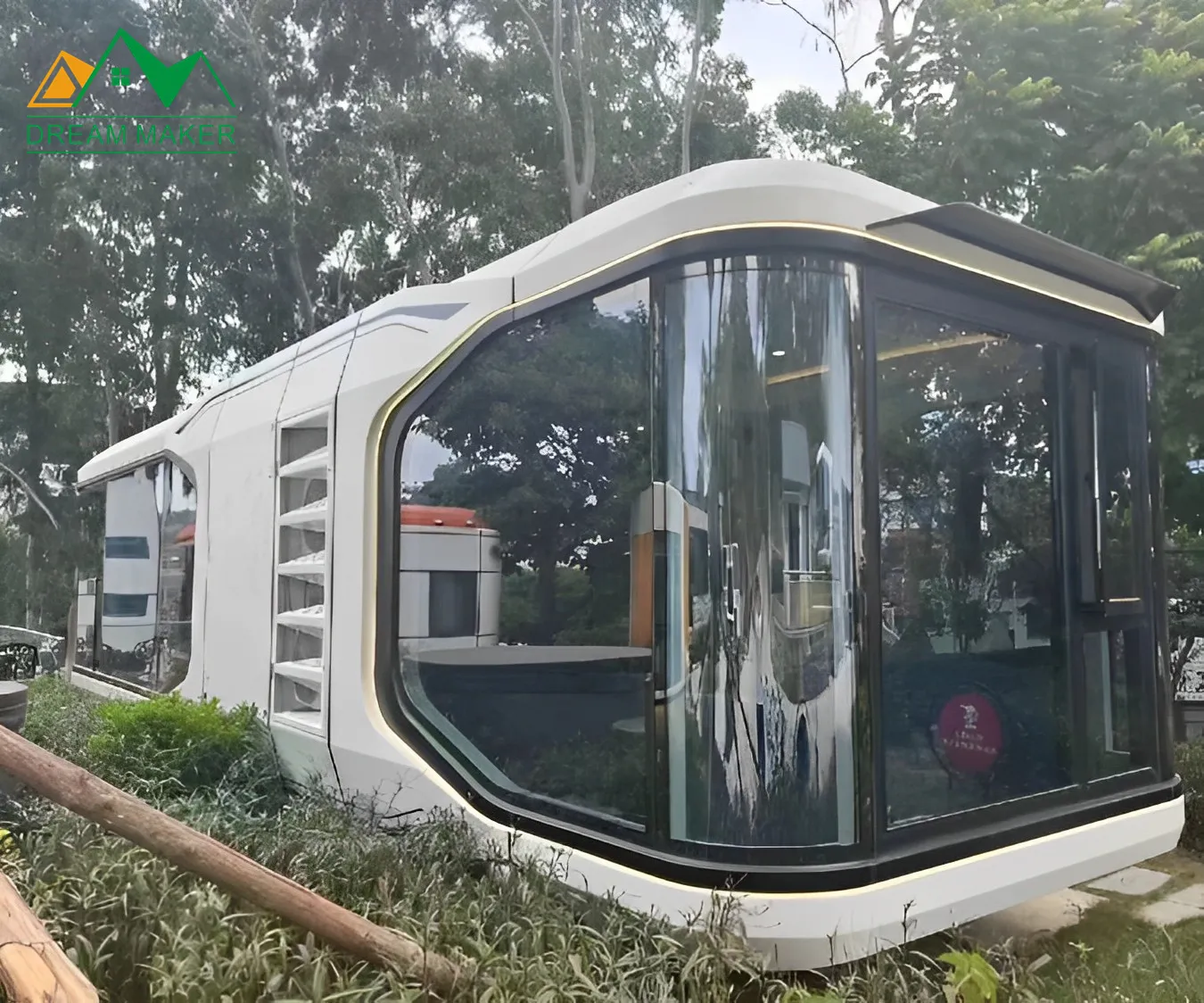 Fabrik moderne Luxus abnehmbare tragbare vorgefertigte mobile Container Raum Apple Capsule Tiny House Häuser mit Schlafzimmer