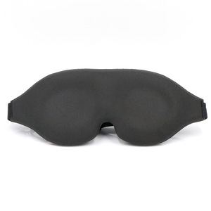 Masque oculaire de sommeil arrondi 3D <span class=keywords><strong>pour</strong></span> femmes et hommes, <span class=keywords><strong>bandeau</strong></span> avec bouchons d'oreilles et pochette en soie - Product Image 3