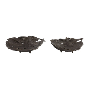 Ciotole decorative in metallo a forma di foglia per decorare il tavolino da caffè, centrotavola moderno, complemento d'arredo elegante per la cucina. - Product Image 3