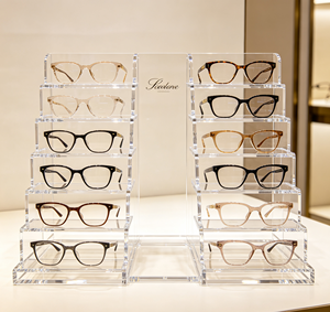 Présentoir Moderne en Acrylique pour Lunettes de Soleil, Support de Comptoir Étagéré pour <span class=keywords><strong>Magasin</strong></span> d'Optique et Commerce de Détail - Product Image 4