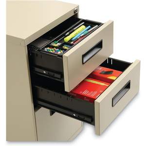 Alera PABBFPY Armoire de classement sur pied 14 7/8w X 19-1/8d X 27-3/4h à trois tiroirs en métal couleur putty - Product Image 5