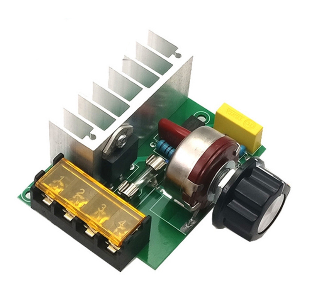 4000W 0-220V AC SCR Electric Speed Controller Voltage Dimmer Temperature Insurance Electronic Components Motor Speed Regulator