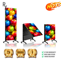 Écran d'affichage LED pliable ultra-fin RX, couleur pleine pour intérieur, HDR10+, garantie 5 ans, écran sur pied pour la vente au détail