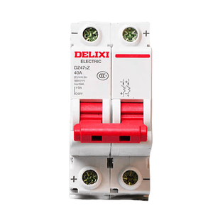 Disjoncteur de <span class=keywords><strong>circuit</strong></span> électrique DC pour véhicule électrique Delixi 2P Air Open Dz47sz Li 4.5kA en polycarbonate, interrupteur <span class=keywords><strong>miniature</strong></span> pour batterie de voiture 500V - Product Image 1