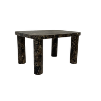 Table basse moderne en bois MDF au design contemporain avec autocollant 3D pour la maison, le salon, le bureau, l'école, l'hôtel ou les meubles