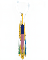 Cravate patriotique Yap Flag pour le quotidien ou les occasions formelles, idéale pour les costumes et les fêtes, un cadeau parfait pour papa, grand-père ou mari