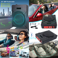 Subwoofer Activo Podofo 12V Tipo Slim para Coche, Cajón de Subwoofer de 1000W, Audio para Coche, Woofer para Debajo del Asiento, Subwoofer para Automóvil