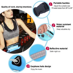 Ceinture en cours d'exécution Sac <span class=keywords><strong>Banane</strong></span> Taille Sac avec Ceinture Réglable pour Téléphone - Product Image 6