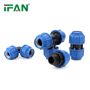 Personnalisation d'usine IFAN tous les Types taille bleu HDPE PP raccords de compression pour l'approvisionnement en eau d'irrigation agricole - Product Image 3