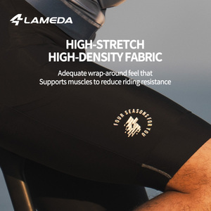 LAMEDA Short de cyclisme de marque à ourlet antidérapant pour hommes Short de cyclisme respirant sec 3D Tailoring pour hommes - Product Image 4