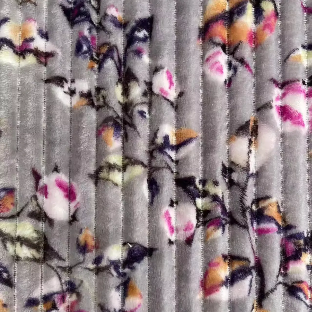 Imprimé jacquard Stripe Coral Fleece Polyester polaire pour couverture
