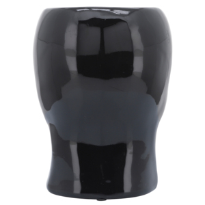 Vaso a forma di teschio in ceramica, finitura nera lucida, per decorare la casa, soggiorno, camera da letto, ufficio - Product Image 5