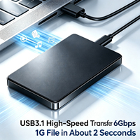 Nouvel Boîtier Externe pour Disque Dur en Plastique de Haute Qualité 2,5 Pouces USB 3.0 pour SATA III 6 Gbps, Étui Portable pour SSD OEM
