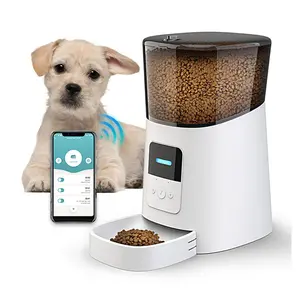 Alimentatore automatico per cani con telecomando WIFI alimentatore per ciotole per animali domestici alimentatore intelligente per animali domestici con 6L per cani e gatti