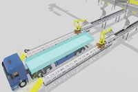 Système de chargement de camion entièrement automatique Chargement de conteneur Robot chargeur de sac de camion