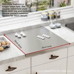 <span class=keywords><strong>Tagliere</strong></span> <span class=keywords><strong>Grande</strong></span> <span class=keywords><strong>per</strong></span> Cucina Domestica in Acciaio Inossidabile, Tavola <span class=keywords><strong>per</strong></span> <span class=keywords><strong>Impastare</strong></span> e Cuocere, <span class=keywords><strong>Tagliere</strong></span> Rinforzato <span class=keywords><strong>per</strong></span> Uso Casalingo - Product Image 6