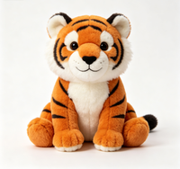 Peluche Tigre Personnalisée OEM Ultra Douce, Rembourrée en Coton PP, Design Animal Sauvage, Logo Personnalisé, Cadeau pour Enfants