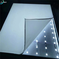 LeArt Portable Pvc 3d Unique Diy Design Boîtes à Lumière Carreaux de Plafond en Tissu Extensible avec Certificat CE