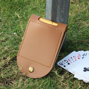 Creative Cribbage Board Set Faux Leather <b>Playing</b> <b>Card</b> Scoreboard Portable Game Scoreboards for Outdoor Activity & Party - Product Image 3