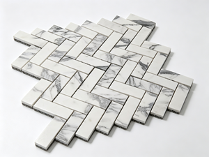 Statuario White Marble Herringbone <b>Mosaic</b> <b>Tile</b> Honed Surface Kitchen Bathroom Wall Backsplash Natural Stone <b>Mosaic</b> <b>Tile</b> - Product Image 3