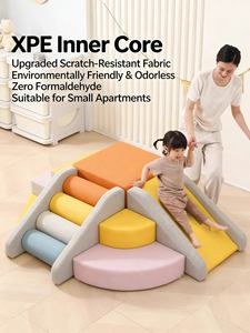 Structure d'escalade intérieure sécurisée pour la crèche avec des atterrissages doux et des défis adaptés à l'âge des tout-petits - Product Image 3