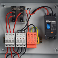 Boîtier combinateur de puissance solaire CC IP65 étanche, 3 chaînes, 600 V CC, MCCB 125 A, 3 entrées, 1 sortie, avec diode