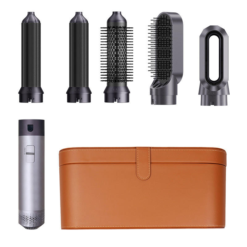 Champagne-colored leather case