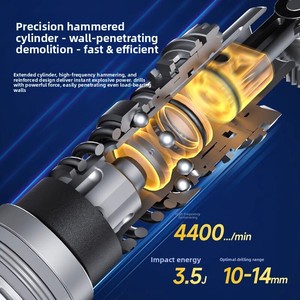 <span class=keywords><strong>Martillo</strong></span> Eléctrico <span class=keywords><strong>Dongcheng</strong></span> de 20V con Batería de Iones de Litio, Taladro de Impacto Inalámbrico sin Escobillas, <span class=keywords><strong>Martillo</strong></span> <span class=keywords><strong>Demoledor</strong></span> de Triple Función, Grado Industrial - Product Image 2