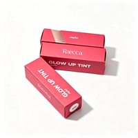 Boîte en carton personnalisée écologique pour rouge à lèvres mat, emballage cosmétique rectangulaire long avec logo en relief pour tube de gloss à lèvres