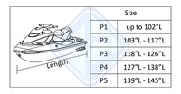 Housse de jet ski Seadoo OEM & ODM, résistante, en PVC 600D, imperméable et anti-poussière